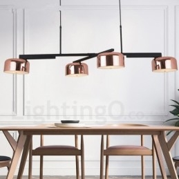 Lustre giratório moderno contemporâneo de 4 níveis de luz única