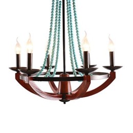 Bohemia 6 Simples Europeu Mediterrâneo Head Drop American Country Britânico Rural Living Lamps