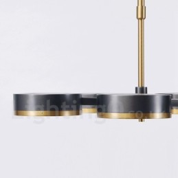 Lustre moderno contemporâneo de 5 luzes de nível único