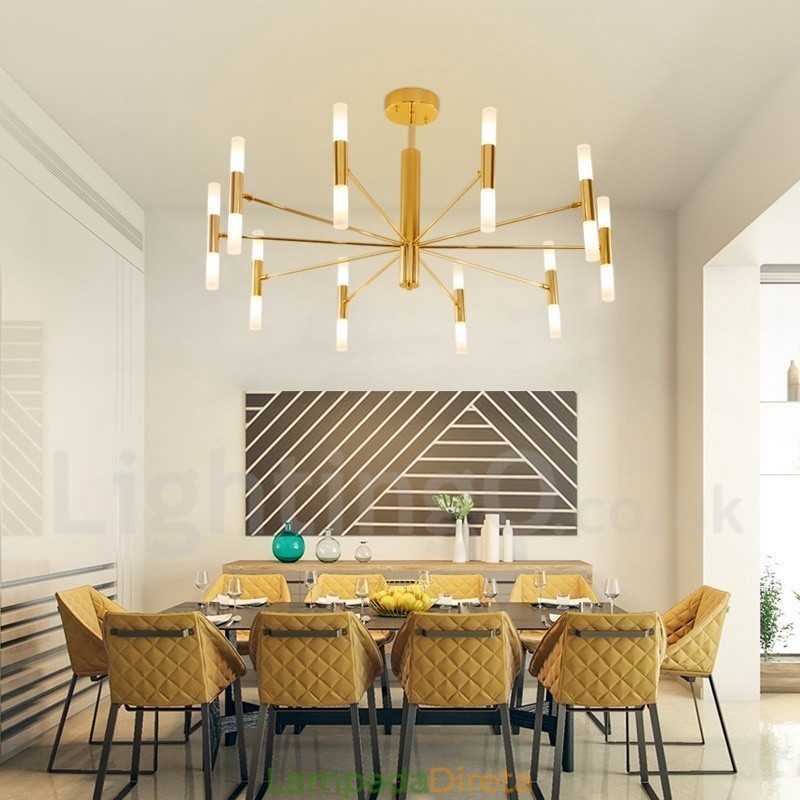 Luminária de lustre contemporânea