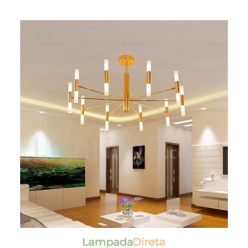 Luminária de lustre contemporânea