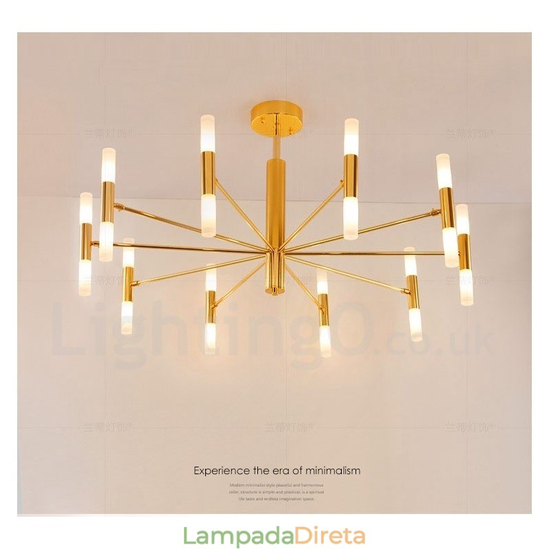 Luminária de lustre contemporânea