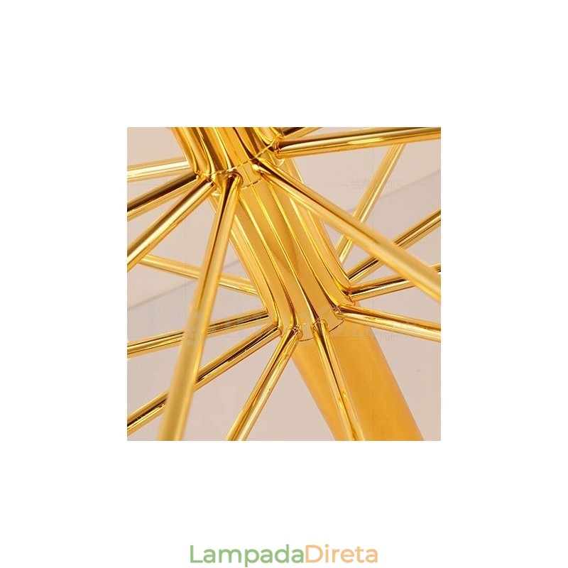 40 Luzes Douradas 2 Camadas Modernas Contemporâneas Lustre Lâmpada de Luz