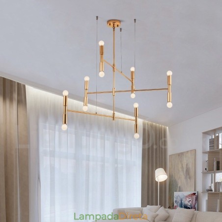 8 Luzes 3 Camadas Moderno Contemporâneo Lustre Lâmpada Luz