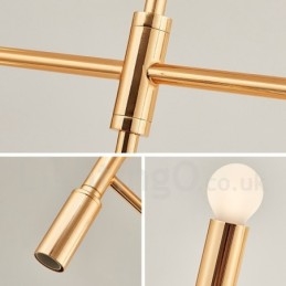 8 Luzes 3 Camadas Moderno Contemporâneo Lustre Lâmpada Luz