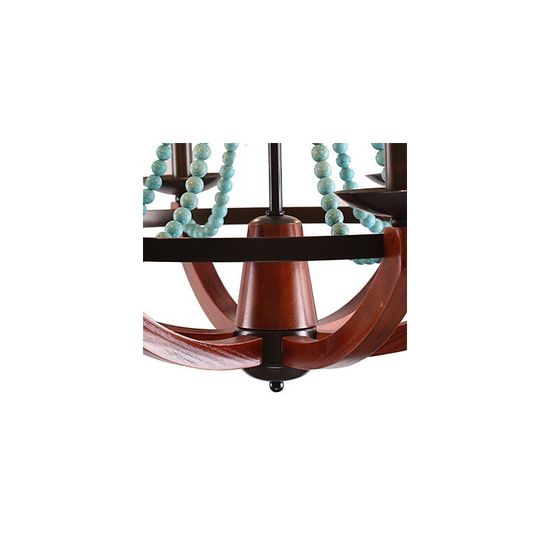 Bohemia 6 Simples Europeu Mediterrâneo Head Drop American Country Britânico Rural Living Lamps