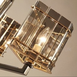 Lustre moderno contemporâneo de 3 níveis com luz única