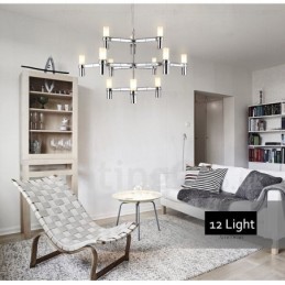 12 Luzes 3 Camadas Moderno Contemporâneo Lustre Lâmpada Luz