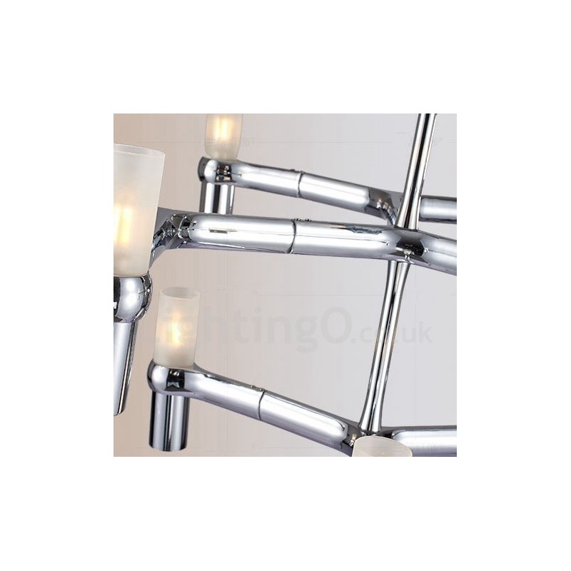 12 Luzes 3 Camadas Moderno Contemporâneo Lustre Lâmpada Luz