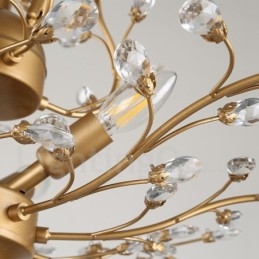 60 cm de altura, 45 cm de largura, moderno, contemporâneo, 7 luzes, lustre, lâmpada, luz