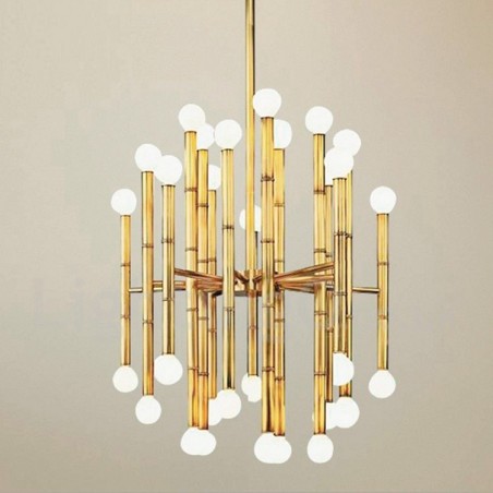 Lustre moderno contemporâneo de 30 luzes e 2 níveis para iluminação Lustre moderno contemporâneo de 30 luzes e 2 níveis para iluminação