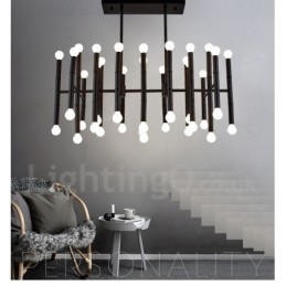 Lustre moderno contemporâneo de 42 luzes para luz