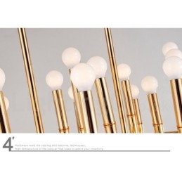 Lustre moderno contemporâneo de 42 luzes para luz