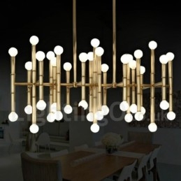 Lustre moderno contemporâneo de 42 luzes para luz