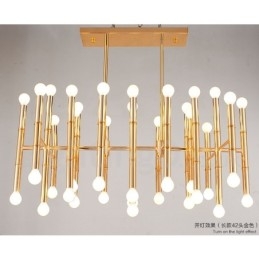 Lustre moderno contemporâneo de 42 luzes para luz
