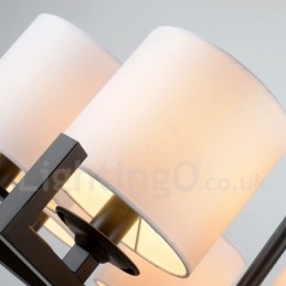 Lustre moderno contemporâneo de 8 luzes de nível único