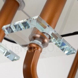 Lustre moderno contemporâneo de 6 luzes de nível único