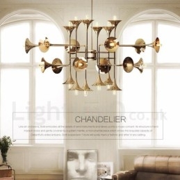 Lustre de 24 luzes, estilo moderno e contemporâneo