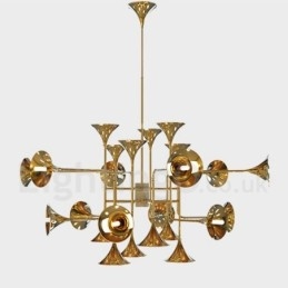 Lustre de 24 luzes, estilo moderno e contemporâneo