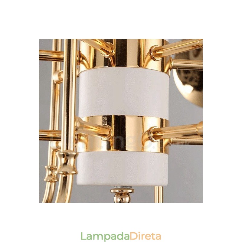 Lustre de 24 luzes, estilo moderno e contemporâneo