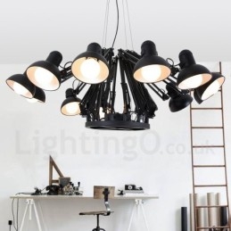 12 Luzes Modernas Contemporâneas Lustre de Camada Única Lâmpada de Luz