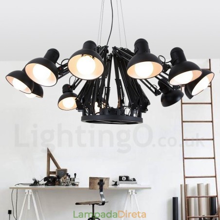 12 Luzes Modernas Contemporâneas Lustre de Camada Única Lâmpada de Luz 12 Luzes Modernas Contemporâneas Lustre de Camada Única Lâmpada de Luz