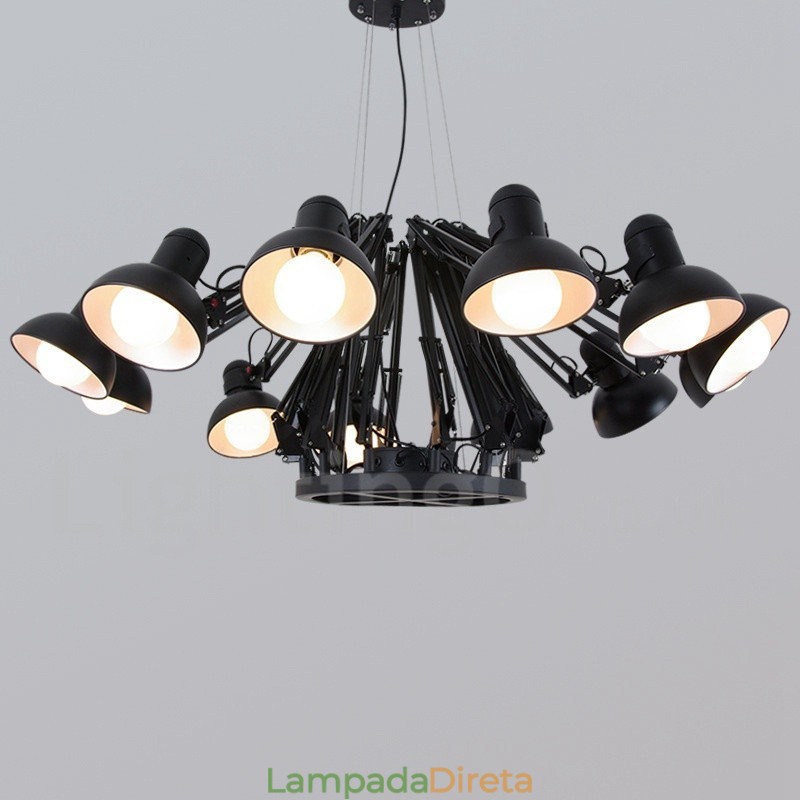 12 Luzes Modernas Contemporâneas Lustre de Camada Única Lâmpada de Luz