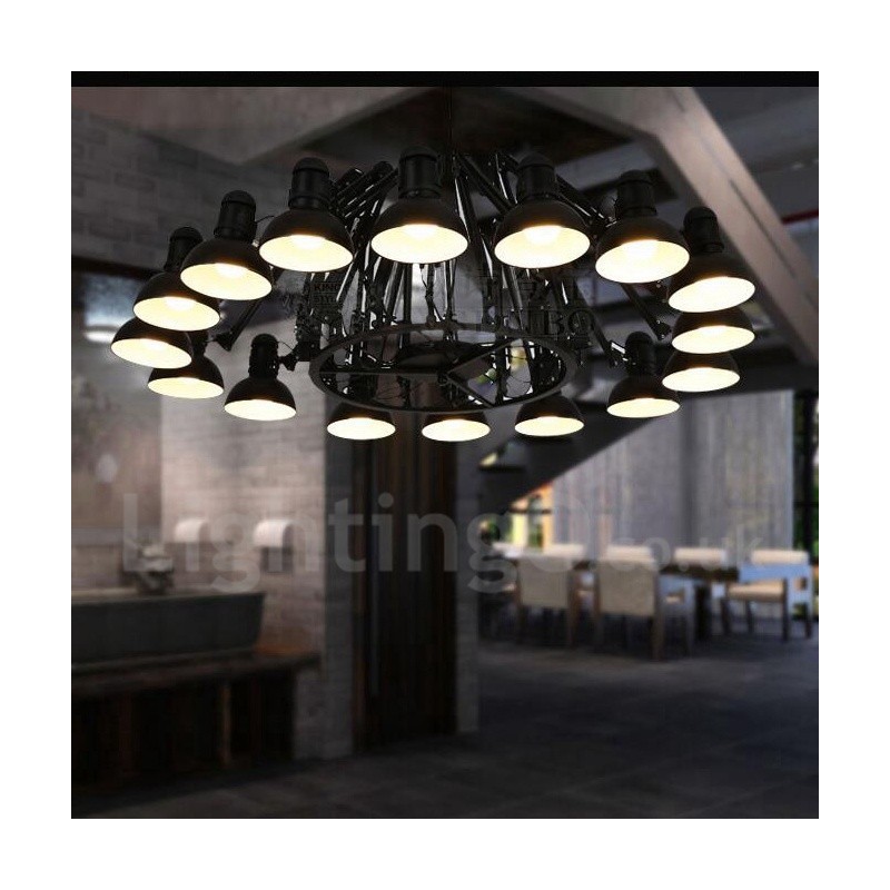 16 Luzes Modernas Contemporâneas Lustre de Camada Única Lâmpada de Luz