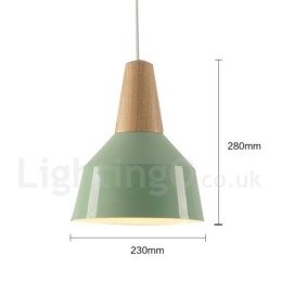 1 Luz Moderna Contemporânea De Madeira Pendente Luz