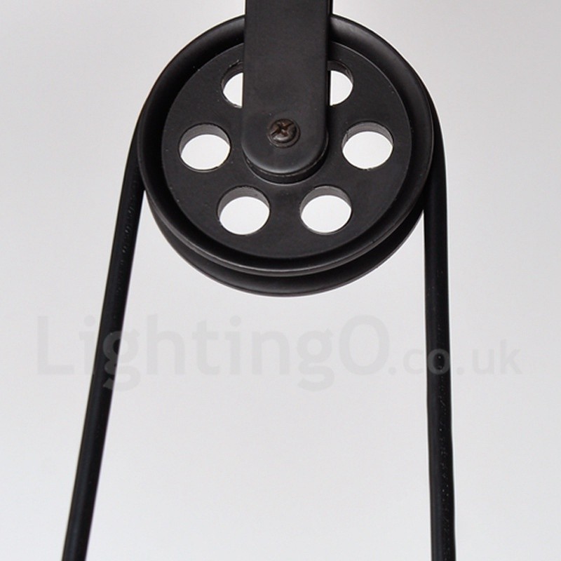 Luminária pendente de metal vintage country com 3 luzes
