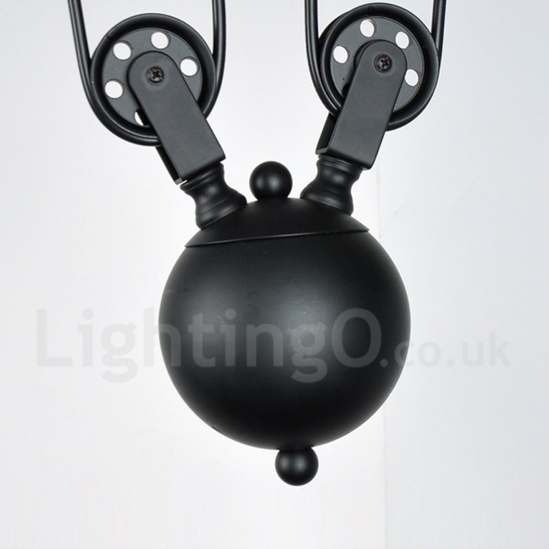 Luminária pendente de metal vintage country com 3 luzes