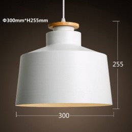 Luminária pendente de metal contemporânea moderna