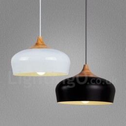 1 Luz Moderna Contemporânea De Madeira Pendente