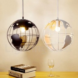 Luminária pendente de metal Country Vintage Globe