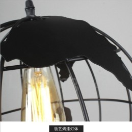 Luminária pendente de metal Country Vintage Globe