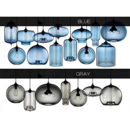 Moderno Contemporâneo Multi Cores 1 Luz de Vidro Pendente Luz