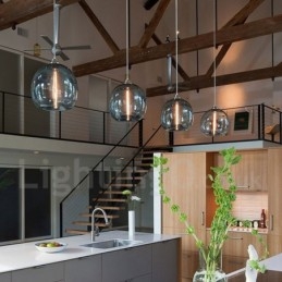 Moderno Contemporâneo Multi Cores 1 Luz de Vidro Pendente Luz