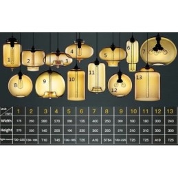 Moderno Contemporâneo Multi Cores 1 Luz de Vidro Pendente Luz