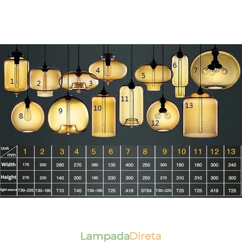 Moderno Contemporâneo Multi Cores 1 Luz de Vidro Pendente Luz
