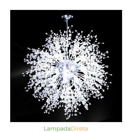 Lâmpadas de dente-de-leão Luminária pendente de bola de estrela Lâmpadas de dente-de-leão Luminária pendente de bola de estrela