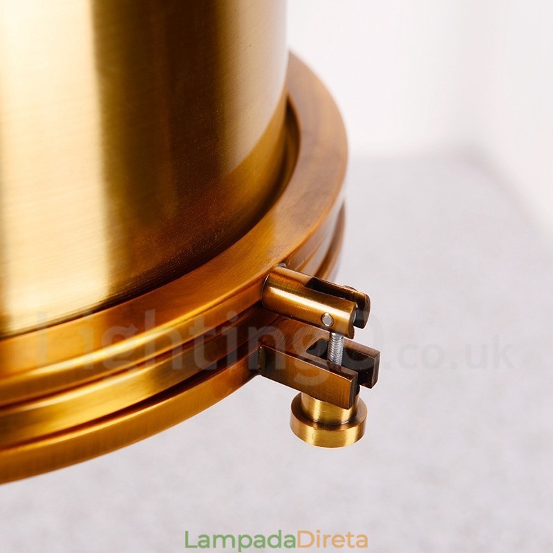 Luminária pendente de metal vintage