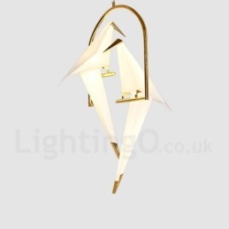 Luminária pendente moderna contemporânea Paper Crane 2 luzes