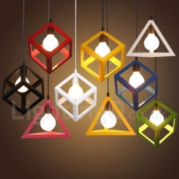 Moderno Contemporâneo Multi Cores Metal 1 Luz Pendente Luz