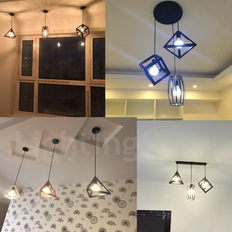 Moderno Contemporâneo Multi Cores Metal 1 Luz Pendente Luz