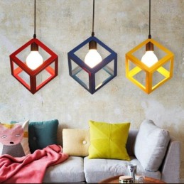 Moderno Contemporâneo Multi Cores Metal 1 Luz Pendente Luz