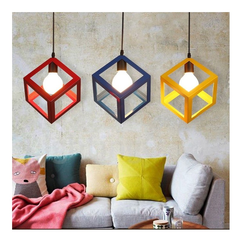 Moderno Contemporâneo Multi Cores Metal 1 Luz Pendente Luz