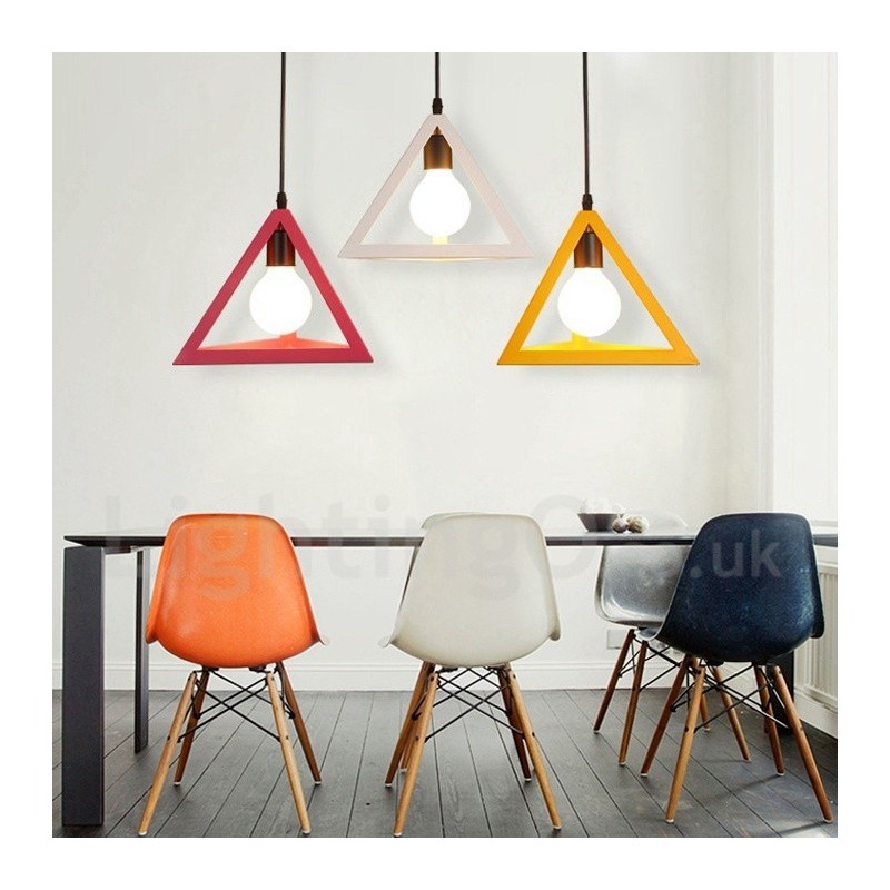 Moderno Contemporâneo Multi Cores Metal 1 Luz Pendente Luz