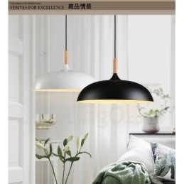 Quarto Moderno Contemporâneo 1 Luz Metal Pendente Luz