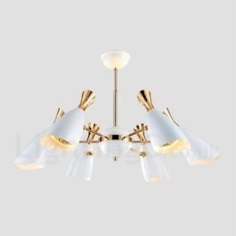 Lustre moderno contemporâneo de 6 luzes