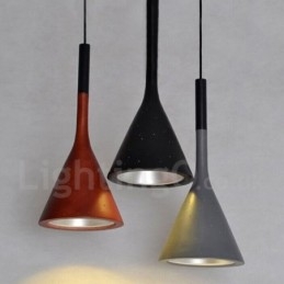 1 Luz Vintage Concrte Pendant Light